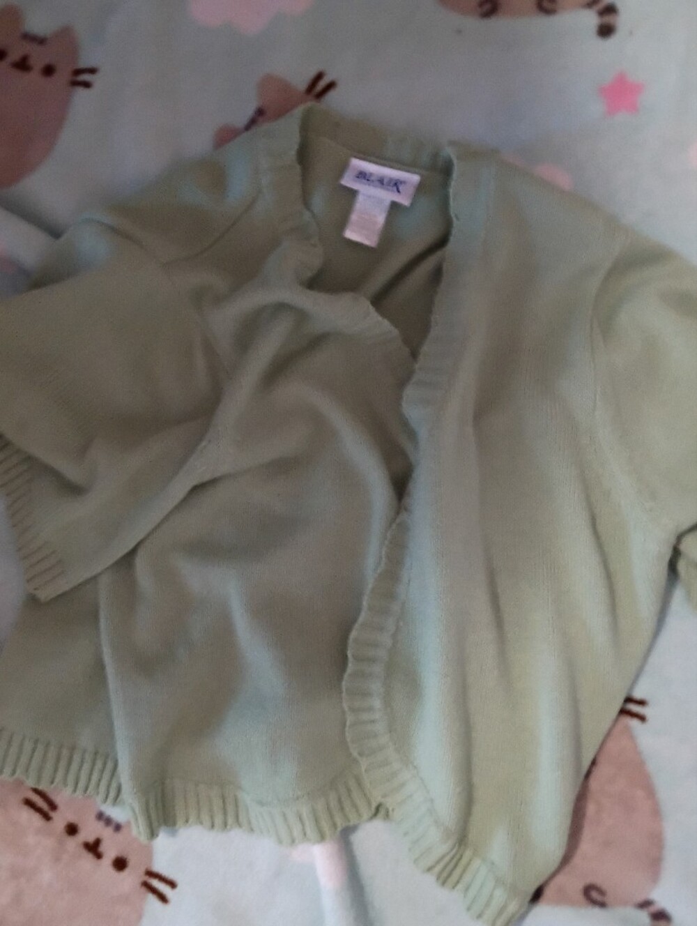 Classic Light Green Women’s Cardigan Sweater -